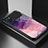 Silicone Frame Fashionable Pattern Mirror Case Cover LS1 for Xiaomi Poco X4 Pro 5G Purple