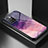 Silicone Frame Fashionable Pattern Mirror Case Cover LS1 for Xiaomi Redmi 10 4G Purple