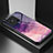 Silicone Frame Fashionable Pattern Mirror Case Cover LS1 for Xiaomi Redmi 10C 4G Purple