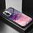 Silicone Frame Fashionable Pattern Mirror Case Cover LS1 for Xiaomi Redmi Note 10 Pro 4G Purple