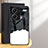 Silicone Frame Fashionable Pattern Mirror Case Cover LS1 for Xiaomi Redmi Note 13 Pro+ Plus 5G Black