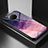 Silicone Frame Fashionable Pattern Mirror Case Cover LS1 for Xiaomi Redmi Note 9T 5G Purple