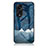 Silicone Frame Fashionable Pattern Mirror Case Cover LS2 for Huawei Honor X5 Plus Blue