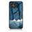 Silicone Frame Fashionable Pattern Mirror Case Cover LS2 for Huawei Honor X8 4G Blue