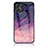 Silicone Frame Fashionable Pattern Mirror Case Cover LS2 for Huawei Honor X8 4G Purple