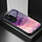 Silicone Frame Fashionable Pattern Mirror Case Cover LS2 for Huawei P60 Art Purple