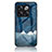 Silicone Frame Fashionable Pattern Mirror Case Cover LS2 for OnePlus Ace Pro 5G Blue