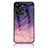 Silicone Frame Fashionable Pattern Mirror Case Cover LS2 for OnePlus Nord 2T 5G Purple