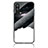 Silicone Frame Fashionable Pattern Mirror Case Cover LS2 for OnePlus Nord CE 5G Black