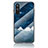 Silicone Frame Fashionable Pattern Mirror Case Cover LS2 for OnePlus Nord CE 5G Blue