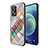 Silicone Frame Fashionable Pattern Mirror Case Cover LS2 for Oppo F21 Pro 4G