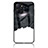 Silicone Frame Fashionable Pattern Mirror Case Cover LS2 for Realme 10 5G Black