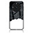 Silicone Frame Fashionable Pattern Mirror Case Cover LS2 for Realme 11 Pro 5G Black