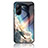 Silicone Frame Fashionable Pattern Mirror Case Cover LS2 for Realme C33 (2023)