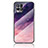 Silicone Frame Fashionable Pattern Mirror Case Cover LS2 for Realme Narzo 50 4G Purple