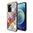 Silicone Frame Fashionable Pattern Mirror Case Cover LS2 for Realme V23 5G