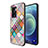 Silicone Frame Fashionable Pattern Mirror Case Cover LS2 for Realme V23 5G Colorful