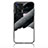 Silicone Frame Fashionable Pattern Mirror Case Cover LS2 for Vivo X70 Pro 5G Black