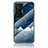 Silicone Frame Fashionable Pattern Mirror Case Cover LS2 for Vivo X70 Pro 5G Blue