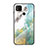 Silicone Frame Fashionable Pattern Mirror Case Cover LS2 for Xiaomi POCO C3 Green
