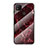 Silicone Frame Fashionable Pattern Mirror Case Cover LS2 for Xiaomi POCO C31 Red