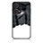 Silicone Frame Fashionable Pattern Mirror Case Cover LS2 for Xiaomi Poco F5 5G Black