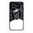 Silicone Frame Fashionable Pattern Mirror Case Cover LS2 for Xiaomi Redmi Note 12S Black