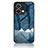 Silicone Frame Fashionable Pattern Mirror Case Cover LS2 for Xiaomi Redmi Note 13 5G Blue