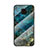 Silicone Frame Fashionable Pattern Mirror Case Cover LS2 for Xiaomi Redmi Note 9 Pro Blue