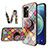 Silicone Frame Fashionable Pattern Mirror Case Cover LS3 for Realme V23 5G