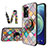 Silicone Frame Fashionable Pattern Mirror Case Cover LS3 for Realme V23 5G