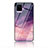 Silicone Frame Fashionable Pattern Mirror Case Cover LS3 for Vivo V20 (2021) Purple