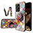 Silicone Frame Fashionable Pattern Mirror Case Cover LS3 for Xiaomi Redmi Note 12 4G Colorful