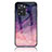 Silicone Frame Fashionable Pattern Mirror Case Cover LS4 for Oppo A77s Purple