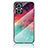 Silicone Frame Fashionable Pattern Mirror Case Cover LS4 for Oppo A96 5G