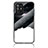 Silicone Frame Fashionable Pattern Mirror Case Cover LS4 for Oppo F19 Pro+ Plus 5G Black