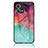 Silicone Frame Fashionable Pattern Mirror Case Cover LS4 for Oppo F21 Pro 4G