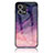 Silicone Frame Fashionable Pattern Mirror Case Cover LS4 for Oppo F21 Pro 4G Purple