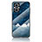 Silicone Frame Fashionable Pattern Mirror Case Cover LS4 for Oppo F21 Pro 5G Blue