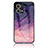 Silicone Frame Fashionable Pattern Mirror Case Cover LS4 for Oppo F21s Pro 4G Purple