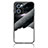 Silicone Frame Fashionable Pattern Mirror Case Cover LS4 for Oppo Find X5 Lite 5G Black