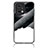 Silicone Frame Fashionable Pattern Mirror Case Cover LS4 for Oppo Find X5 Pro 5G Black