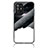 Silicone Frame Fashionable Pattern Mirror Case Cover LS4 for Oppo Reno5 Z 5G Black