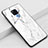 Silicone Frame Fashionable Pattern Mirror Case Cover M01 for Huawei Mate 20 X 5G White