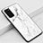 Silicone Frame Fashionable Pattern Mirror Case Cover M02 for Samsung Galaxy S20 Plus White