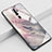 Silicone Frame Fashionable Pattern Mirror Case Cover S01 for Oppo A11 Gray