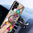 Silicone Frame Fashionable Pattern Mirror Case Cover S01 for Samsung Galaxy S23 Ultra 5G