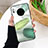 Silicone Frame Fashionable Pattern Mirror Case Cover S02 for Huawei Mate 30 Pro Green