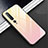 Silicone Frame Fashionable Pattern Mirror Case Cover S02 for Xiaomi Mi 10 Pink