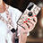 Silicone Frame Fashionable Pattern Mirror Case Cover TB1 for Vivo X70t